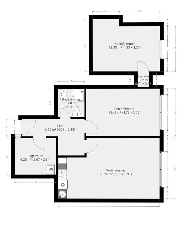 Thumbnail-2,5 ZKB EG Wohnung ab 15.03.26 frei