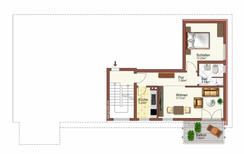 Thumbnail-Komplett renoviert: zentrale 2-Zimmer-Wohnung