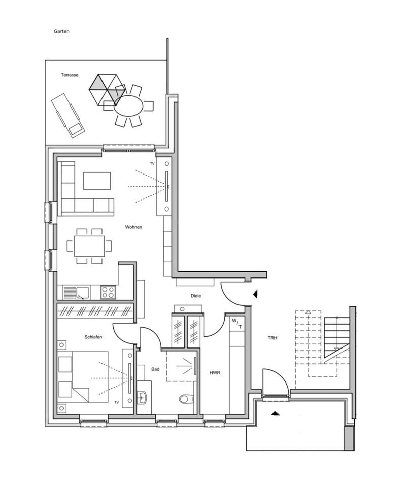 Thumbnail-2-Zimmer-Wohnung in Borghorst, EG mit Terrasse, Zweitbezug