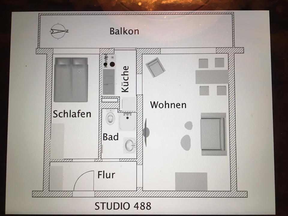 Thumbnail-2 Zimmer mit Balkon in ruhiger Lage von Neuhausen