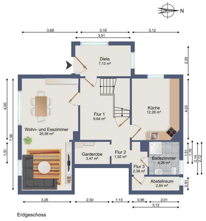 Thumbnail-Doppelhaushälfte mit großem Garten in ruhiger Lage von Ilsede G