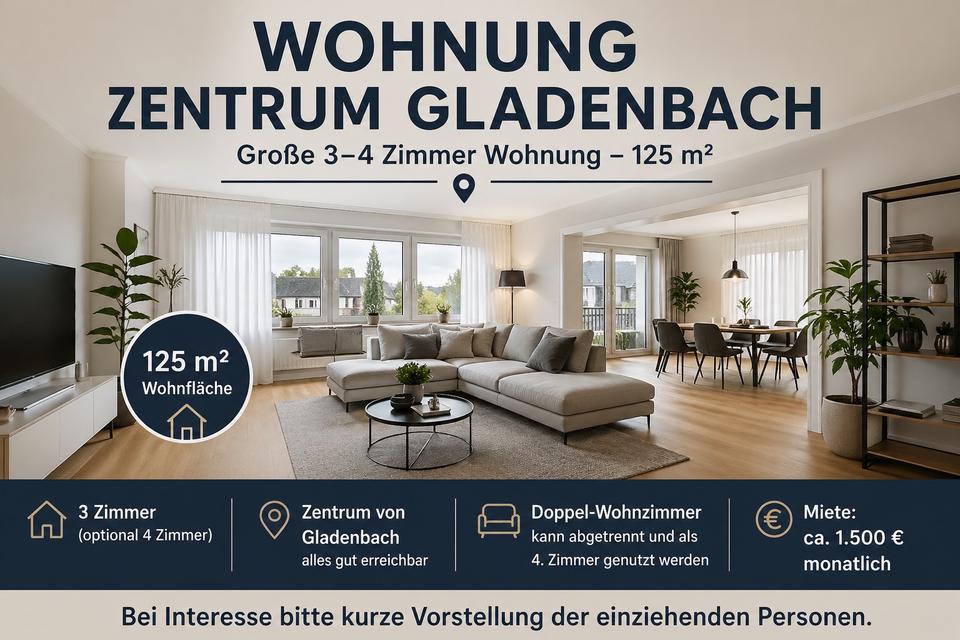 Thumbnail-Große 3–4 Zimmer Wohnung (125 m²) im Zentrum von Gladenbach