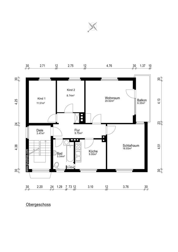 Thumbnail-3-Zimmer-Wohnung in Uelzen Zentrum – Balkon & Top Lage
