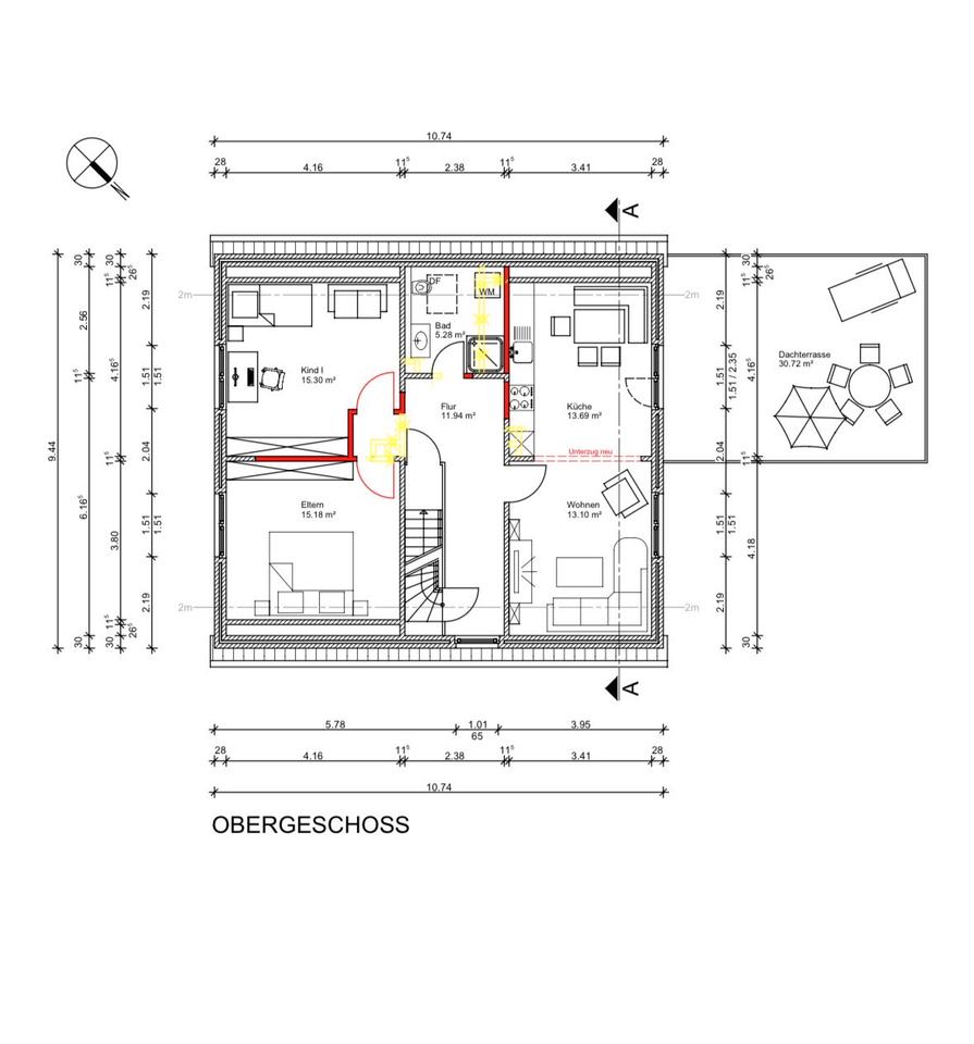 Thumbnail-Moderne 5-Zimmer Maisonettewohnung mit großer Terrasse