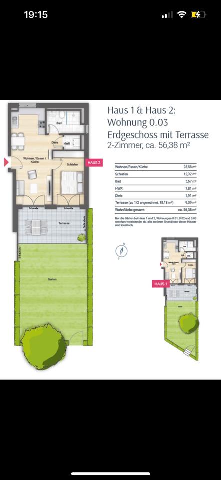 Thumbnail-2-Zimmer Wohnung zu vermieten