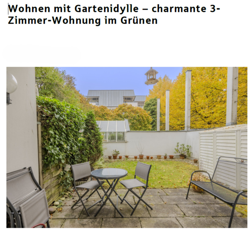 Thumbnail-Moderne 3-Zimmer-Wohnung mit privatem Garten