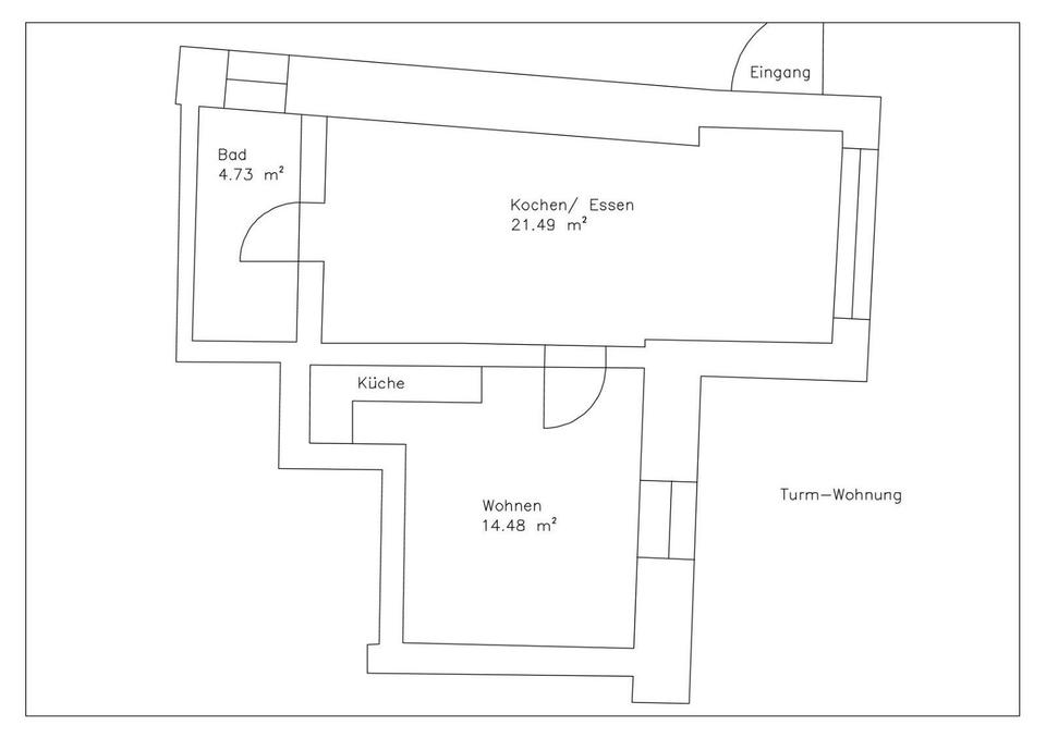 Thumbnail-2 - Zimmer Erdgeschosswohnung, Straubing, 41 qm, Top Lage