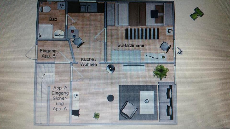 Thumbnail-Voll möblierte 2- Raum Wohnung, 1,2 km zum Uni- Klinikum Minden