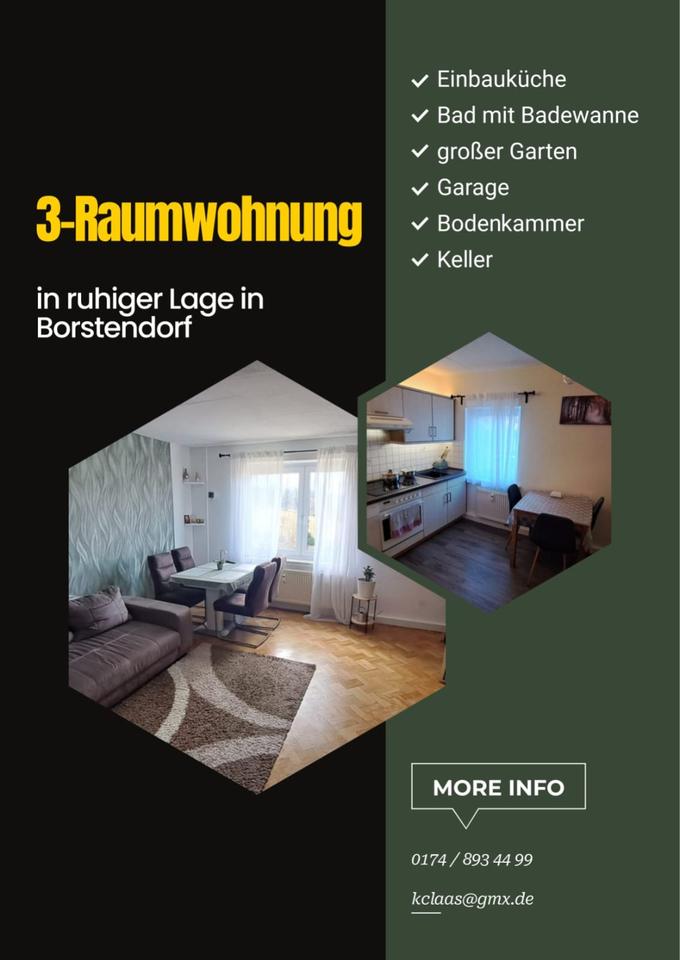 Thumbnail-3-Raum-Wohnung 71,5 m² in ruhiger Lage in Borstendorf