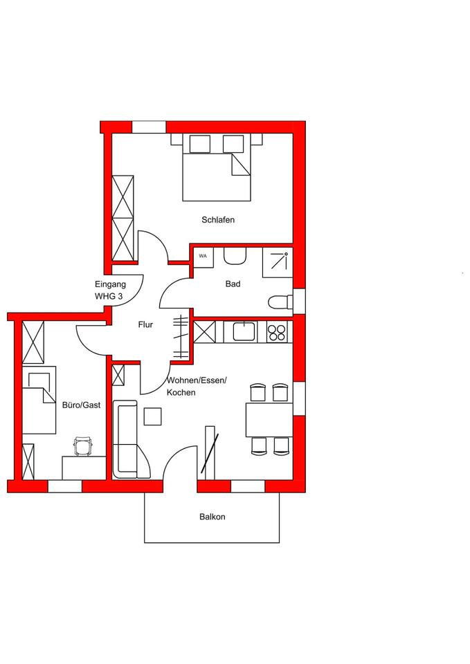 Thumbnail-Neubau-Wohnung in Weiden - 1.OG