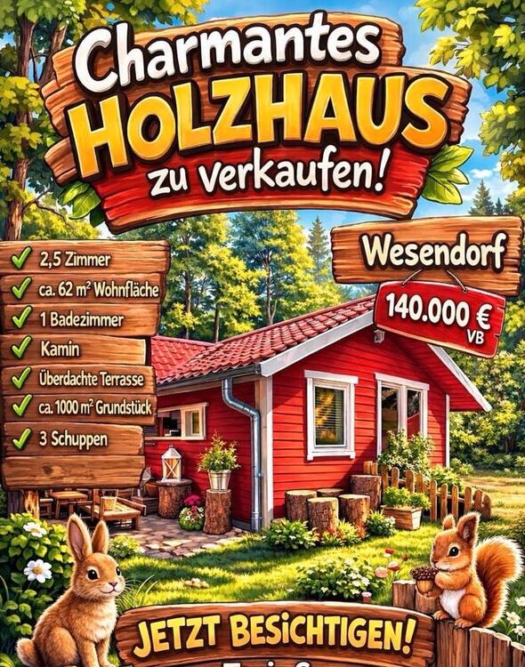 Thumbnail-Holzhaus im Erholungsgebiet - keine Pacht!