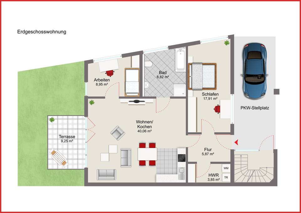 Thumbnail-Barrierefreie 3-Raum-Wohnung