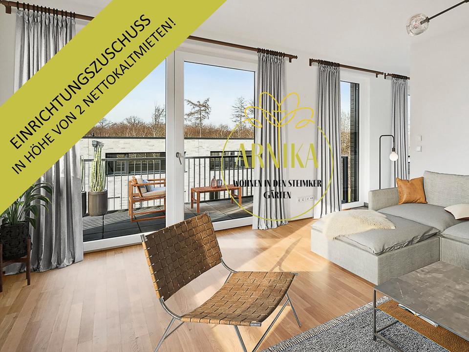 Thumbnail-2 mietfreie Monate! Wohnen in den Steimker Gärten: 3-Zimmer-Wohnung mit EBK und Loggia