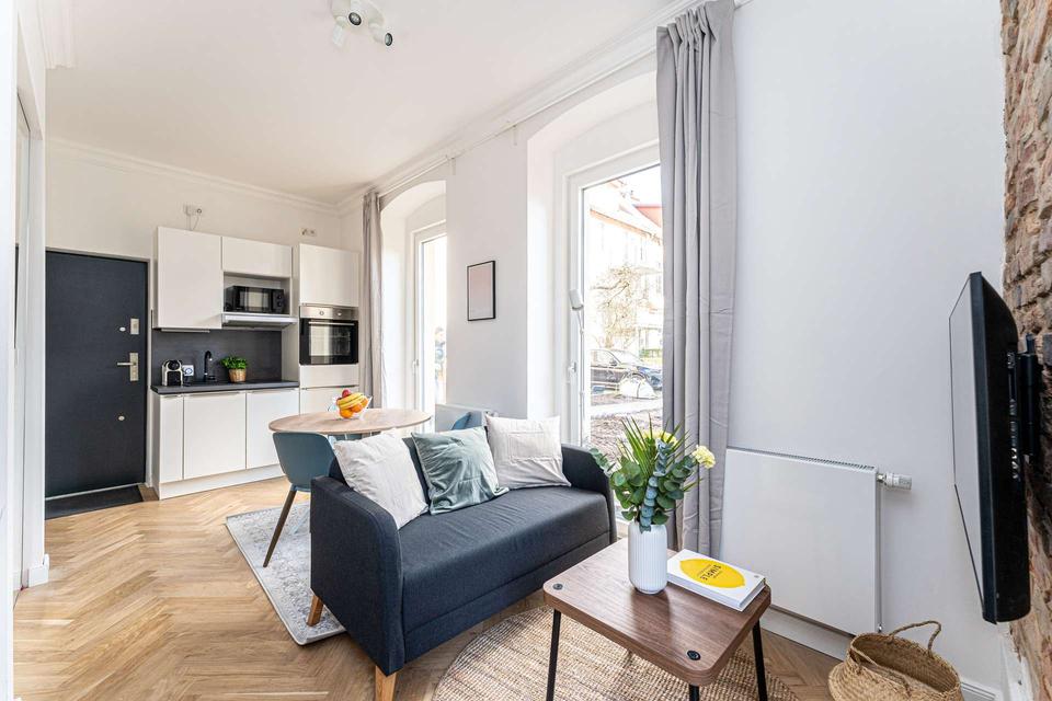 Thumbnail-First occupancy: completely renovated studio apartment with garden in a new building in Berlin