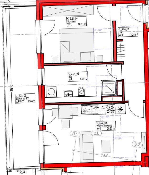 Thumbnail-2-Zimmer Wohnung zur Miete