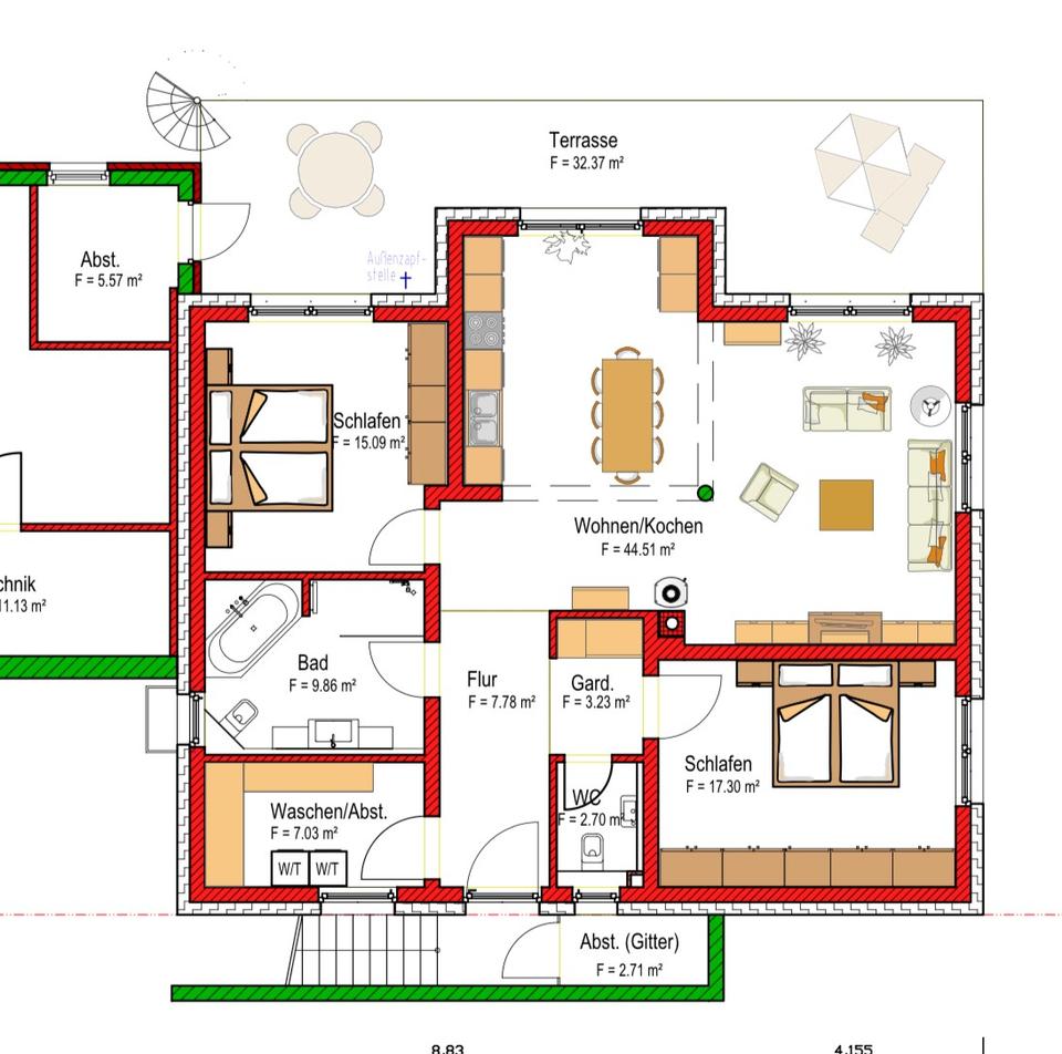 Thumbnail-3-Zimmer-Neubau-Wohnung mit EBK in Renshausen