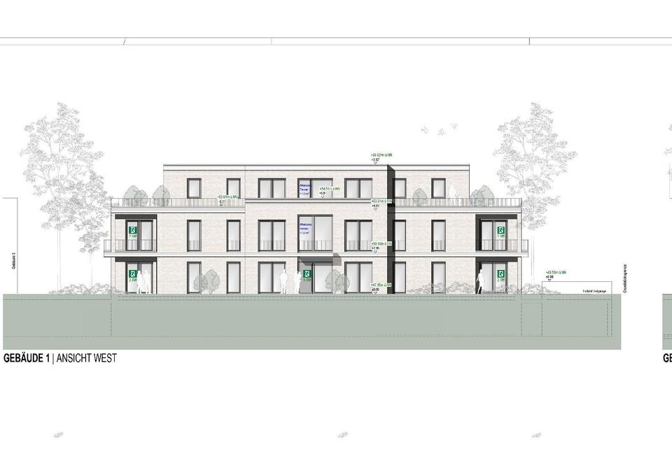 Thumbnail-3 Neubauwohnungen in Borken, 1. OG, 64 qm, 1 Schlafzimmer, Innenstadtlage