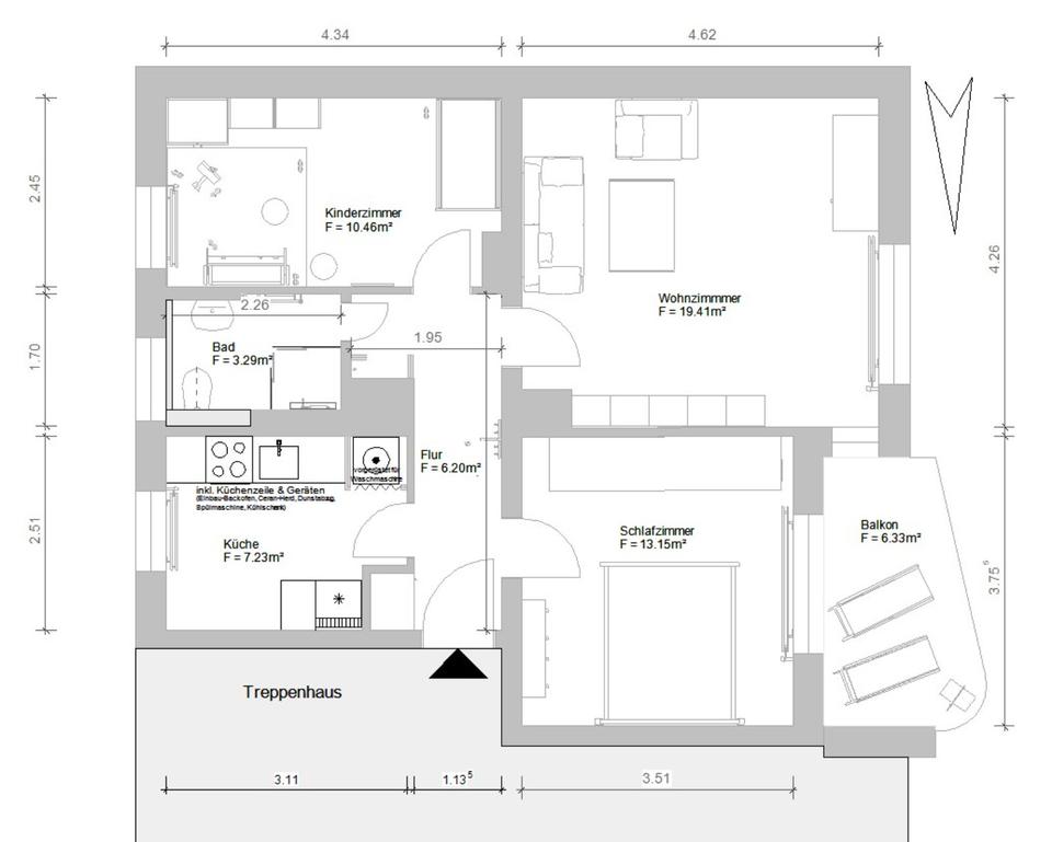 Thumbnail-Hannover Nord, Komplettsanierung + Balkon + EBK + zentral