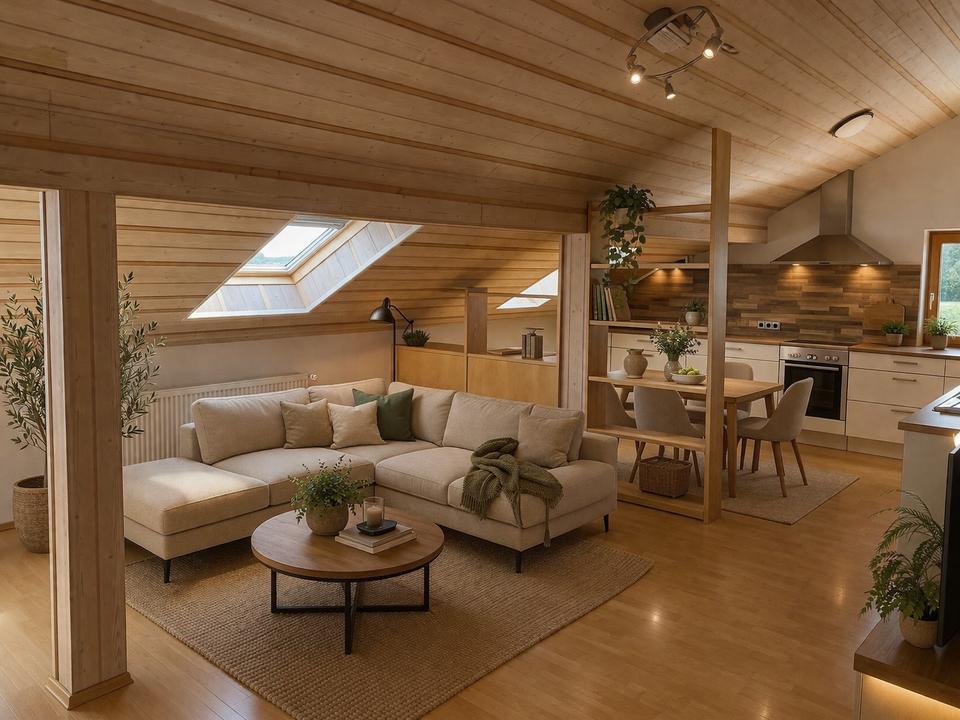 Thumbnail-Charmante 3-Zimmer-Dachgeschosswohnung, in Bodenkirchen OT Aich