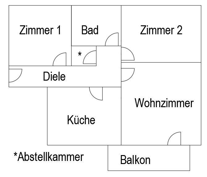 Thumbnail-3-Zimmer-Wohnung mit Balkon in zentraler Lage von Morsbach
