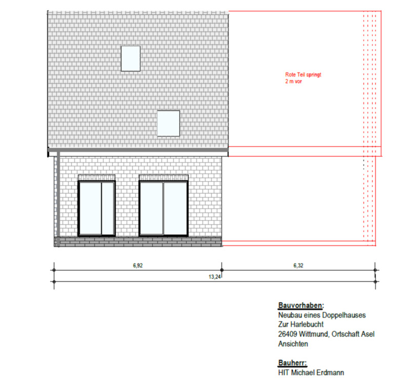 Thumbnail-Doppelhaushälfte in Wittmund Asel zu verkaufen -Neubau -