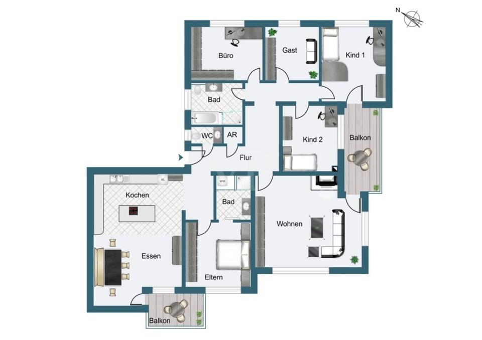 Thumbnail-Exklusive Penthouse-Wohnung mit 7,5 Zimmern in begehrter Lage