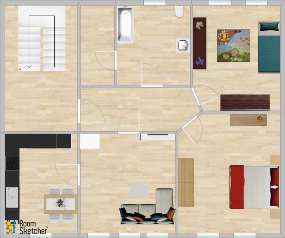 Thumbnail-3-Zimmer-Wohnung in begehrter Wohnlage in 17192 Waren