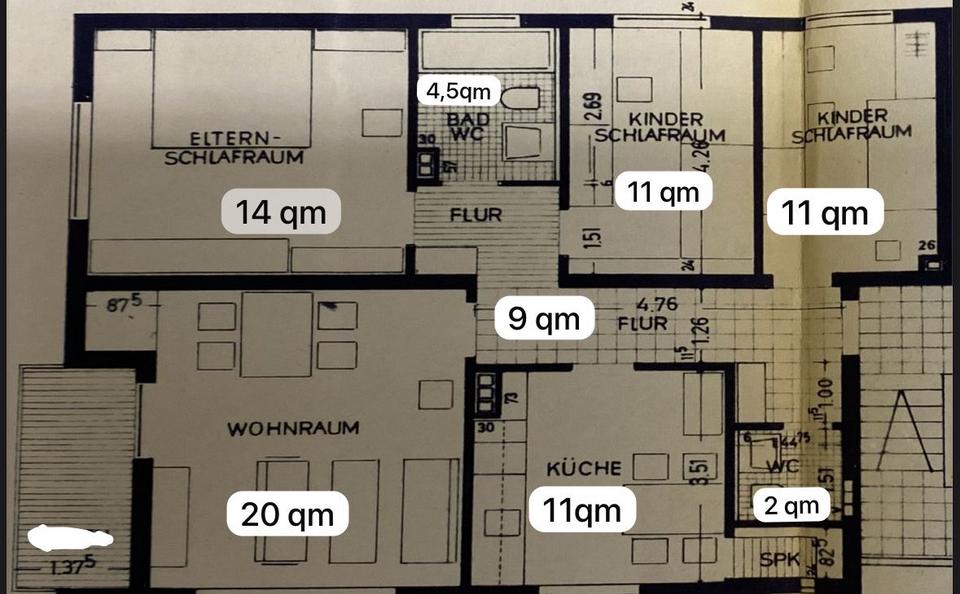 Thumbnail-Helle 4-Zimmer-Dachgeschosswohnung mit Gäste-WC in Siegen -ca. 82