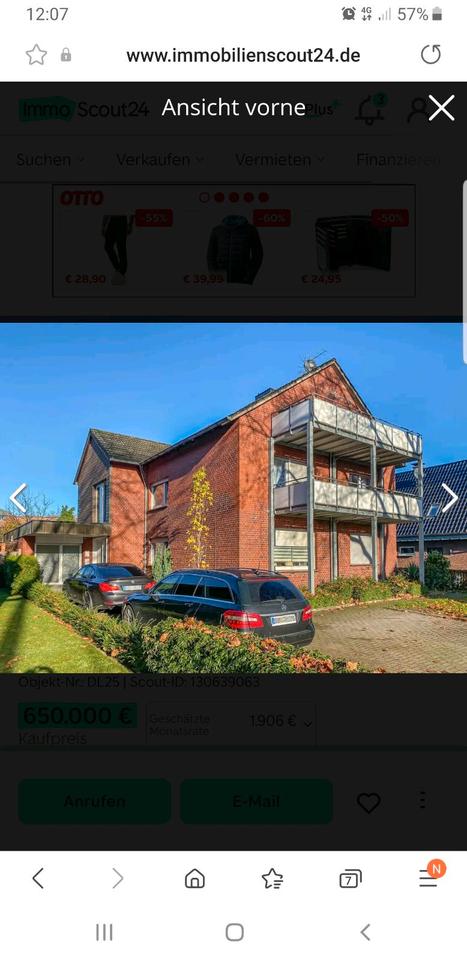 Thumbnail-Wohnung in Raesfeld 108 m², großer Balkon