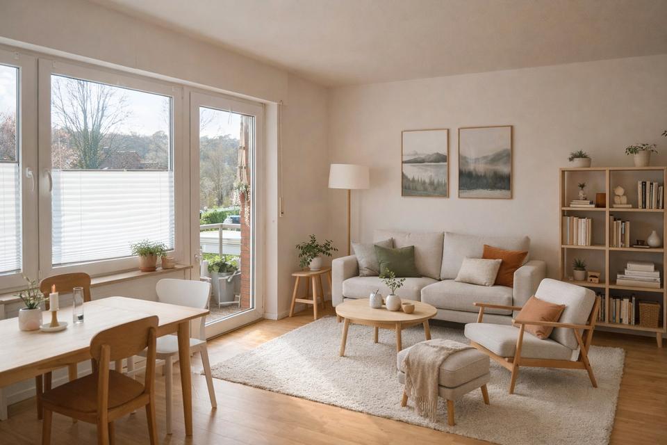 Thumbnail-Ruhige 2-Zimmer-Wohnung mit Süd-Balkon in Tecklenburg-Ledde