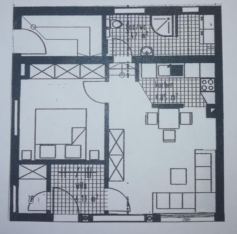Thumbnail-Preisgünstige, gut ausgestattete und zugeschnittene Single-Wohnun
