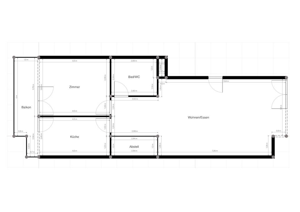 Thumbnail-Helle 2-Zimmer-Wohnung mit Balkon & Aufzug im Loretto in Tübingen