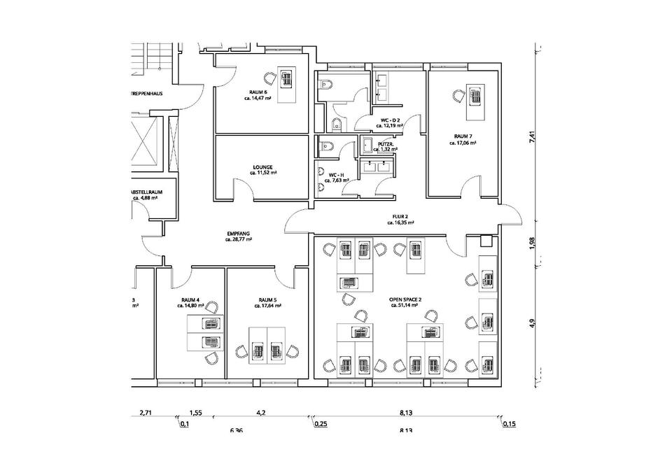 Thumbnail-Helles Büro am Postplatz in Dresden – flexibel, sofort bezugsfertig