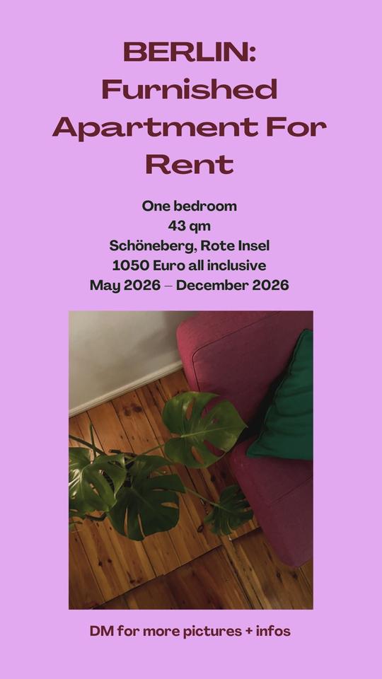 Thumbnail-Furnished Flat for Rent in Schöneberg May-Dec '26