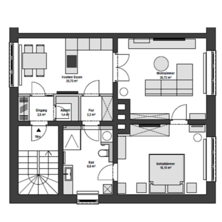 Thumbnail-Modern sanierte 2-Raum-Wohnung - Erstbezug nach Renovierung