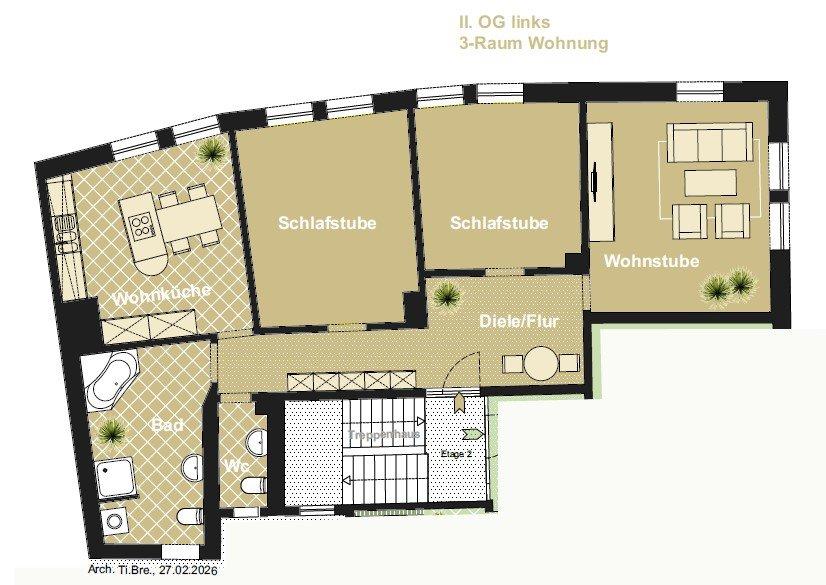 Thumbnail-Schicke Altbauwohnung zu vermieten, Innenstadt Eisenach