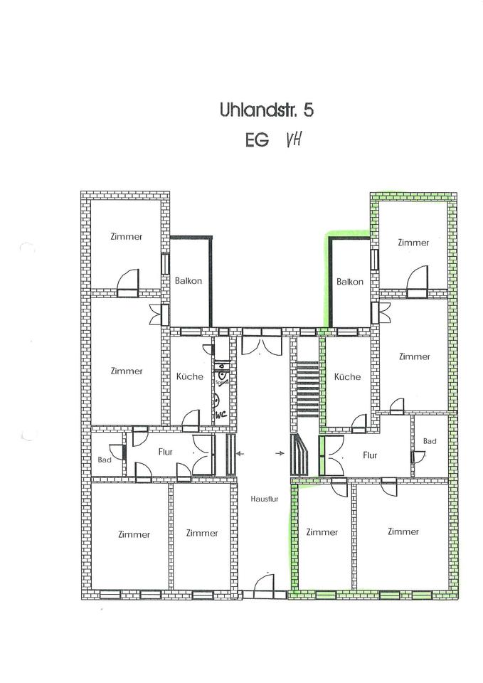 Thumbnail-4-Raumwohnung mit Balkon im Paulusviertel