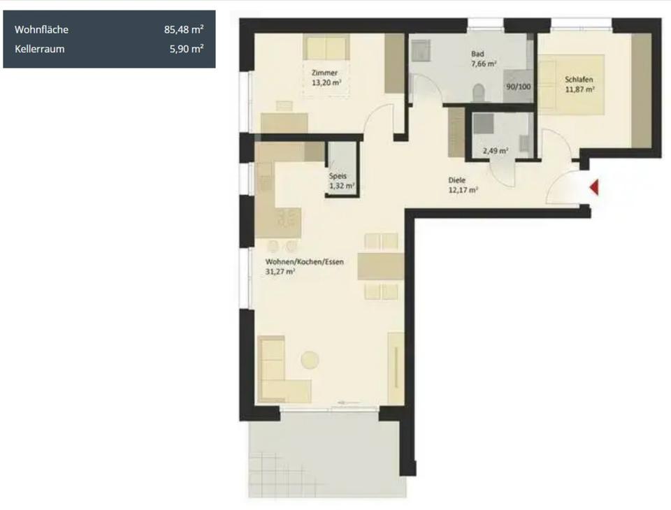 Thumbnail-3 Zimmer Wohnung in Lauchheim