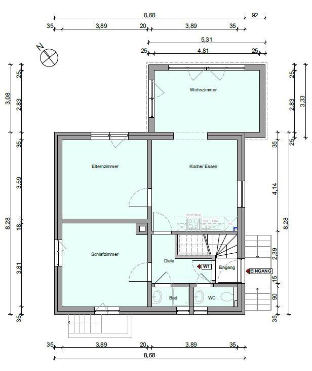 Thumbnail-3-Zimmer-Wohnung EG – frisch renoviert – ab 01.04. verfügbar