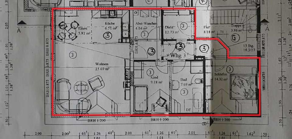 Thumbnail-3,5 Zimmer Wohnung in ruhiger Lage von Olpe