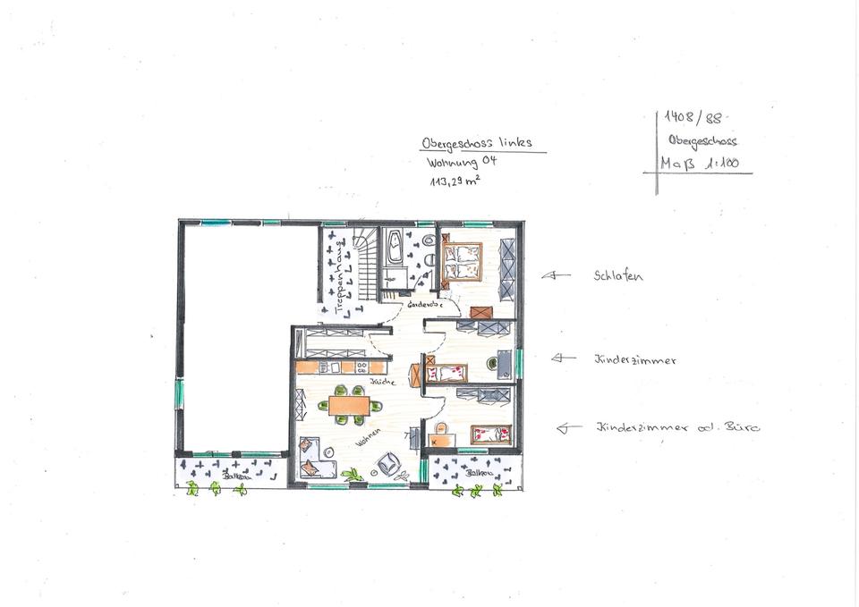 Thumbnail-Helle und schöne 4-Zimmer Wohnung in Kehl-Bodersweier
