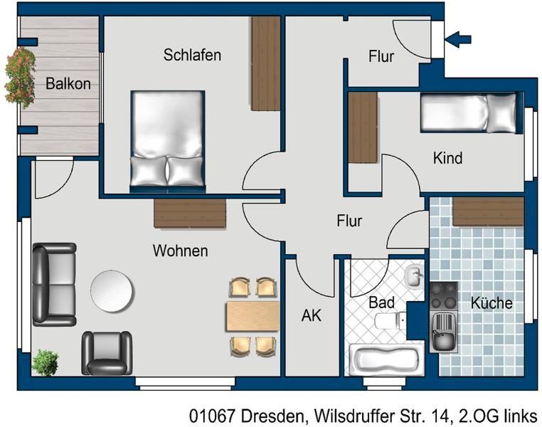 Thumbnail-Wunderschöne 3 Raum Wohnung direkt an der Frauenkirche - Bilder folgen