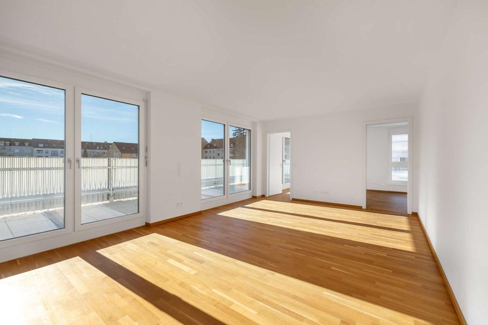 Thumbnail-Erstbezug: Dachgeschoss-Wohnung mit lichterfülltem Ambiente und Dachterrasse