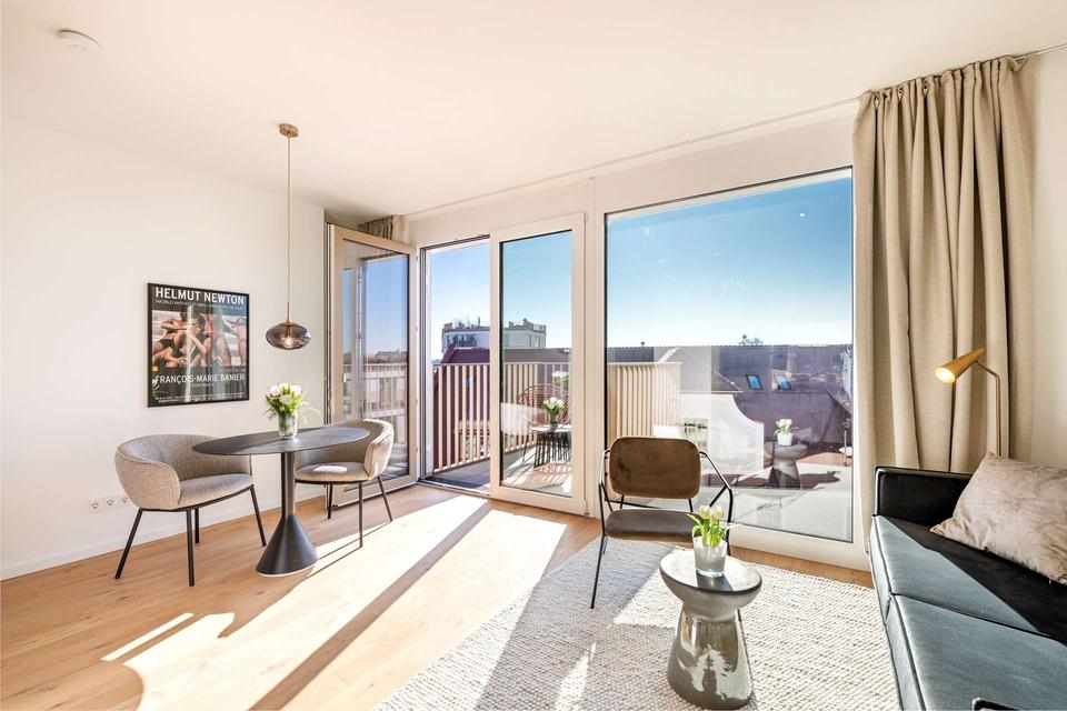 Thumbnail-Stylisch-luxuriös möblierte 1-Zimmer-Wohnung mit Balkon