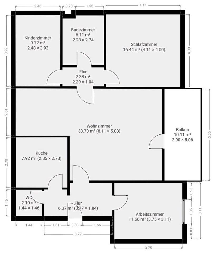 Thumbnail-Einbeck 4 Zimmer Wohnung mit großem Balkon und tollem Ausblick