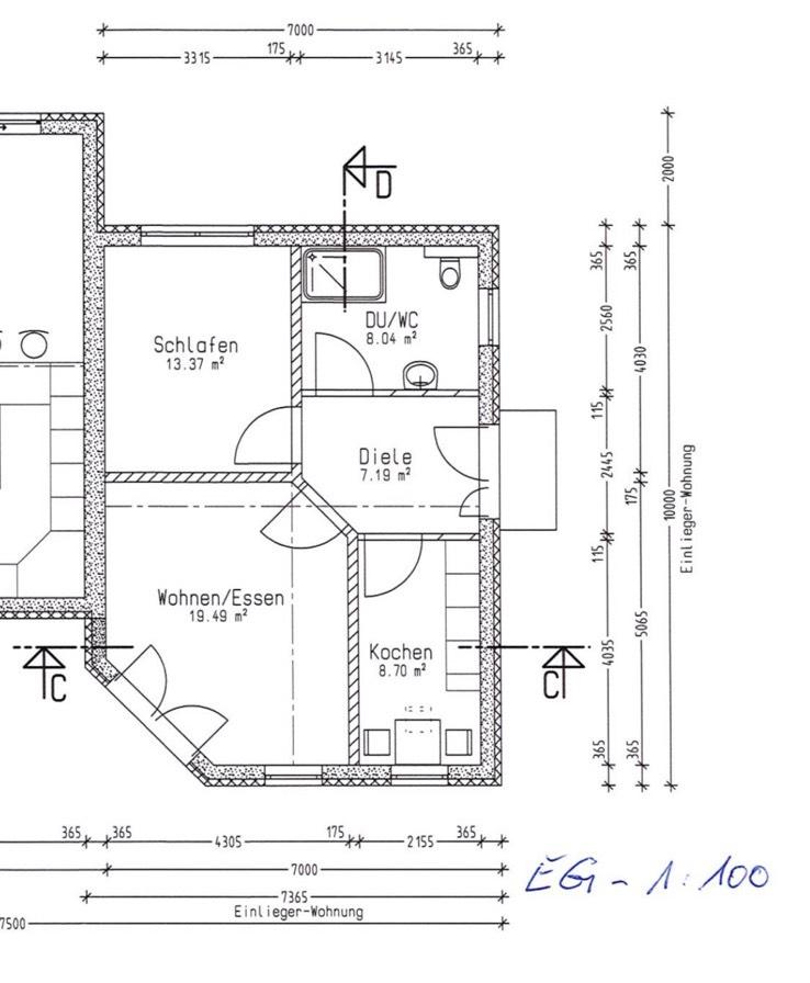 Thumbnail-2-Raum Whg. in Wieck ab 01.07.26, ca. 56-57 qm, zu vermieten