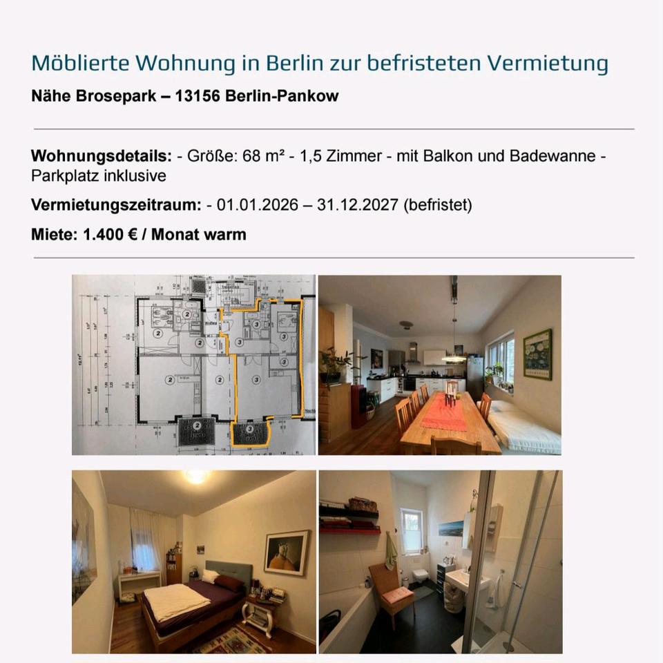 Thumbnail-1,5 Zimmer Wohnung in Berlin