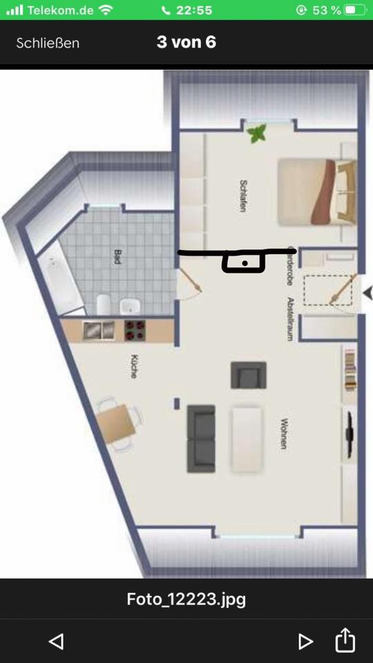 Thumbnail-Schöne 2- Zimmer Wohnung in Mannheim Neckarau-Niederfeld