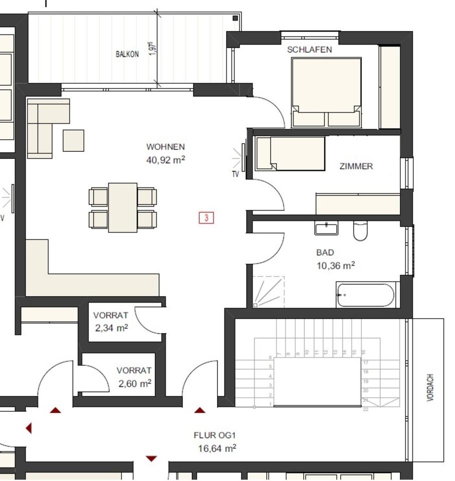 Thumbnail-Zentrale und Exklusive 2,5 Zimmer Wohnung