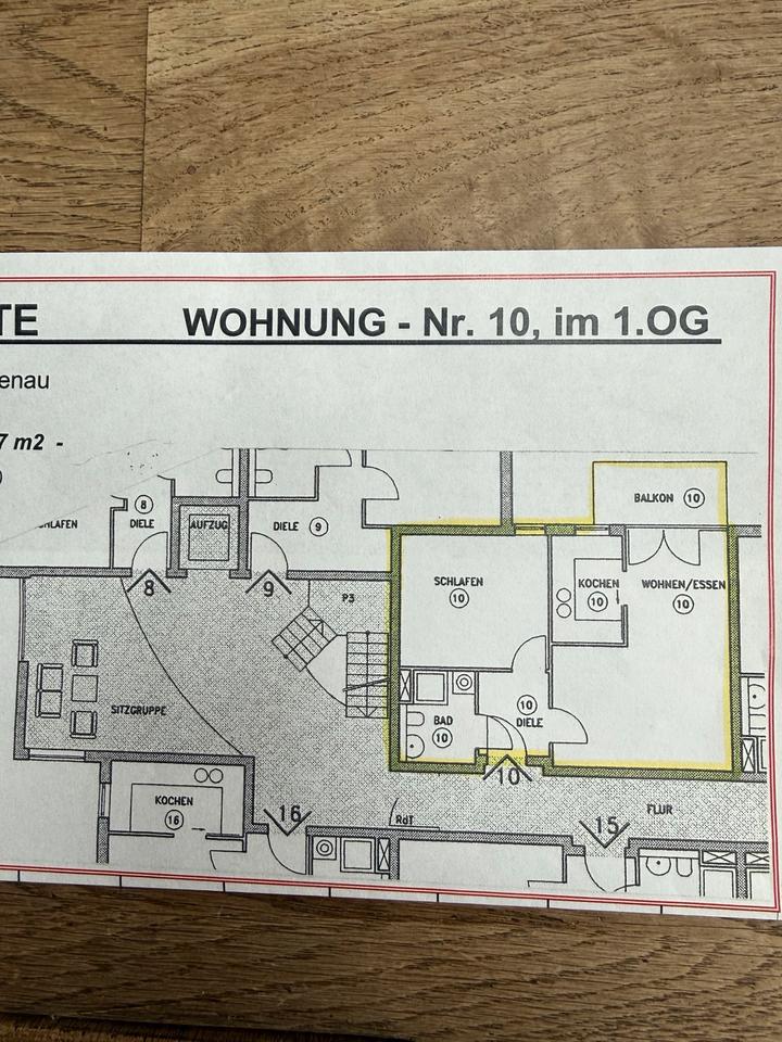 Thumbnail-Wohnung 51,47m2 Gaggenau 1.OG Aufzug